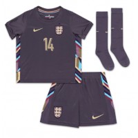 Camisa de Futebol Inglaterra Ezri Konsa #14 Equipamento Secundário Infantil Europeu 2024 Manga Curta (+ Calças curtas)